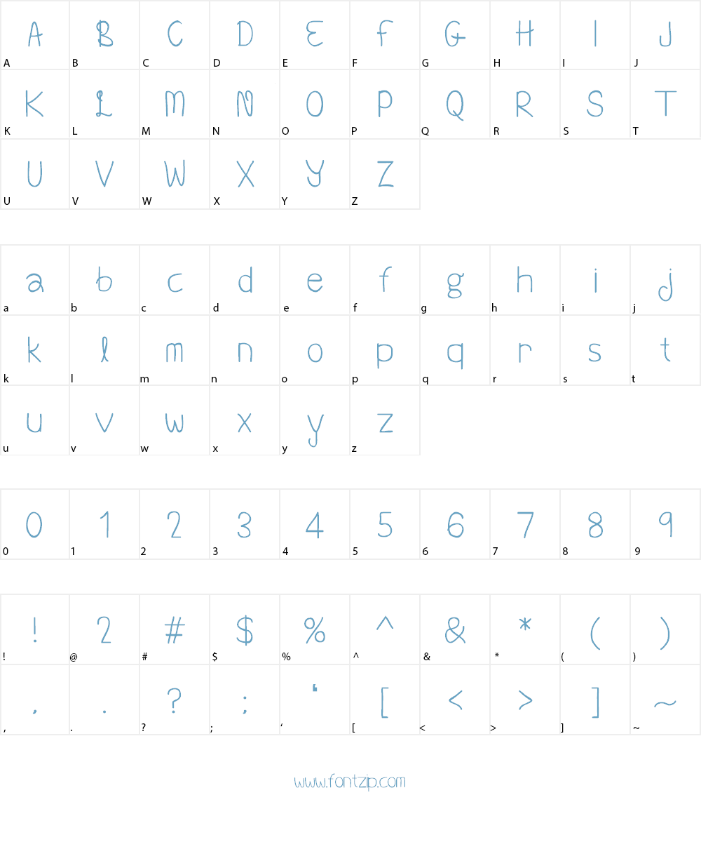 Beneath Your Beautiful Bold Font Character